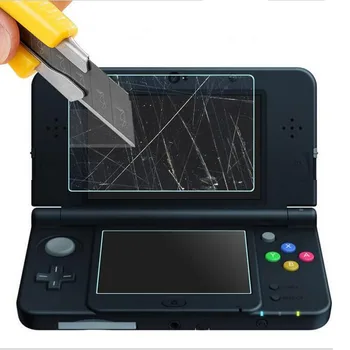 

Top Tempered Glass LCD Screen Protector+Bottom PET Clear Full Cover Protective Film Guard for Nintendo Small New 3DS Console