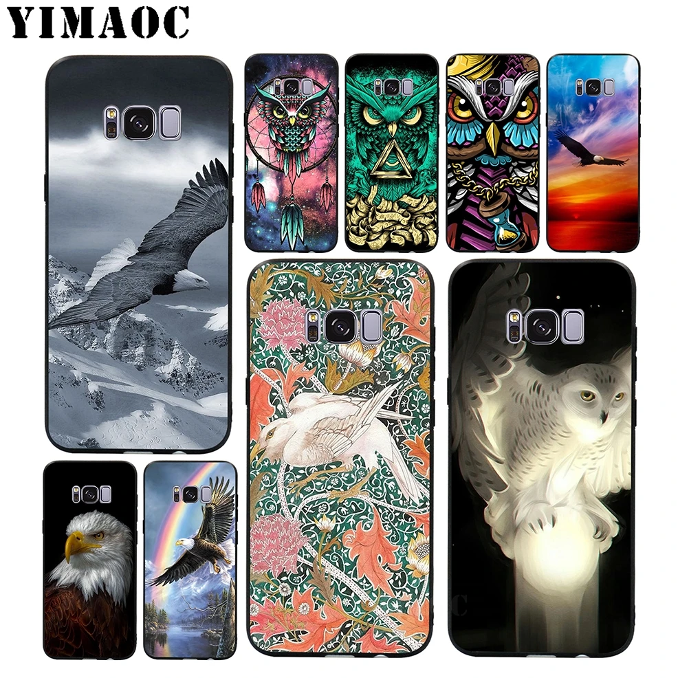 YIMAOC Bird art Soft Silicone Case for Samsung Galaxy A3 A5 A6 Plus 2017 2016 S6 S7 Edge S8 S9 &amp Note 8 9 |