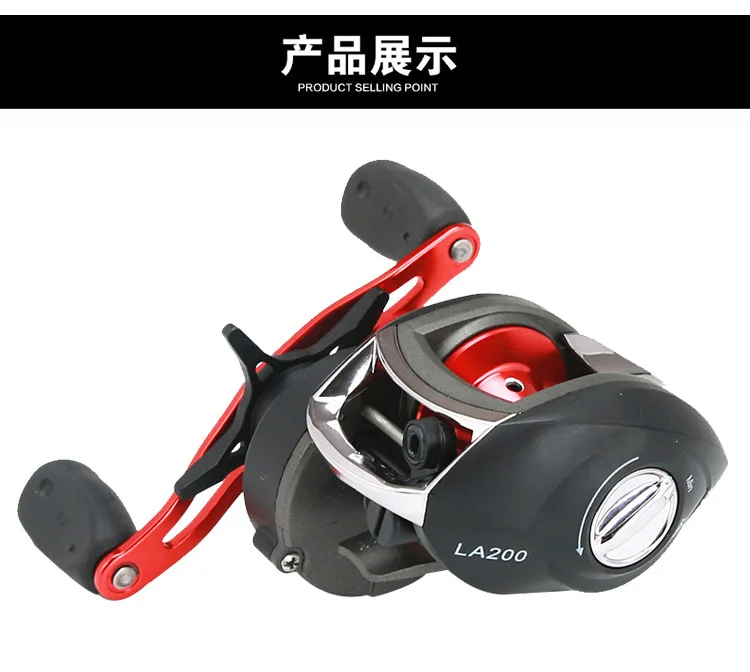 

1PC 12+1 Bearings Left / Right Hand 8.1:1 High Speed Fishing Reel Bait Casting with Magnetic Brake Carp Carretilha Pesca
