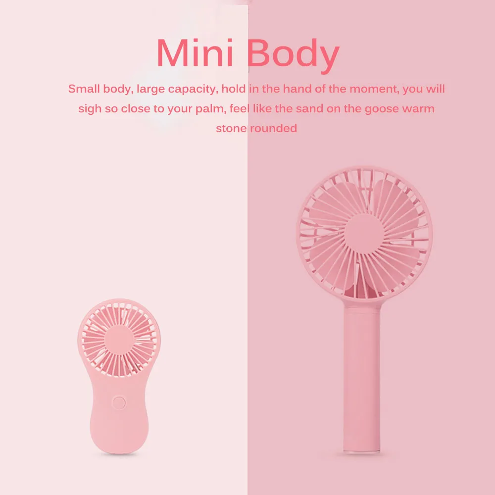 Ins Mini Fan Portable Pocket Cooler Cool Air Hand Held Cooling Fan Power By 3 AAA Batteries for Office Outdoor Home TikTok vogue