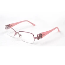 Стразы, женские полуоправы, алмазные очки для близорукости, оправа, короткозоркие очки для близоруких глаз, очки L3