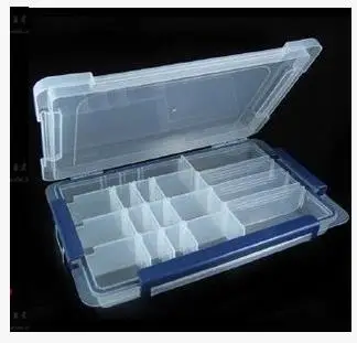 

2PCS Classic 20 grid transparent plastic storage box jewelry electronic components home supplies collection Storage Boxes Bins