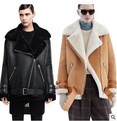 Basic Jackets Women Tops Fashion Bomber Jacket Fur Coat Lamb Wool Coat 2018 Spring Women Casual Bomber Jacket