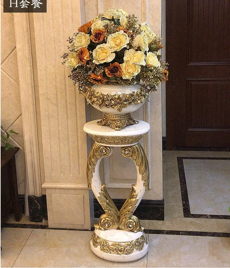 Европейский стиль, большая ваза, искусственный цветок, художественный костюм, украшение для гостиной, предметы интерьера, американские украшения для дома