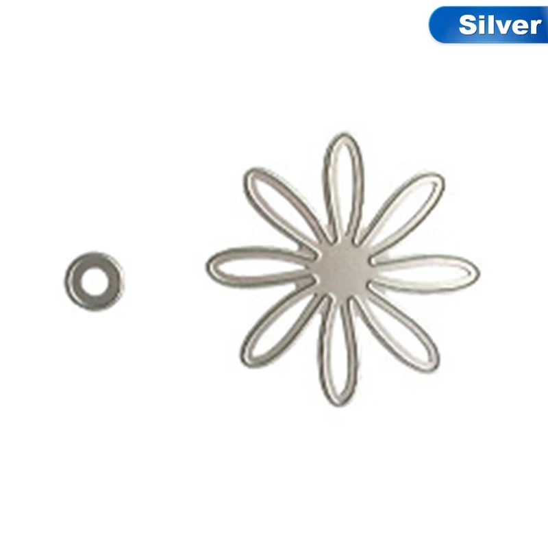 

2pcs Daisy Flower Metal Cutting Dies Embossing Scrapbooking Stencil Craft Cut Dies For DIY Photo Album Decorative Knife Blade