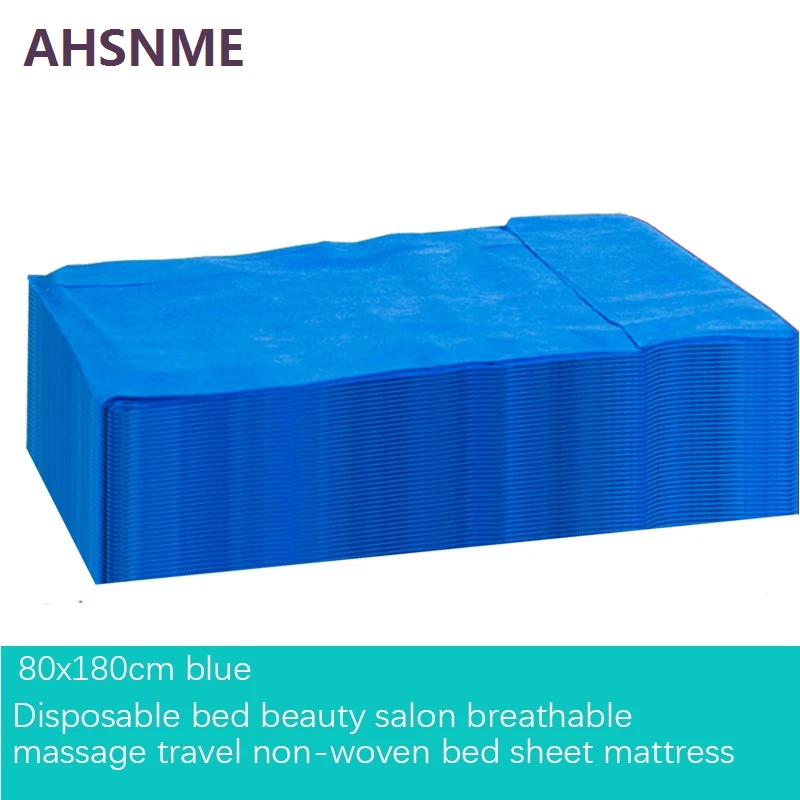 

AHSNME Blue Disposable Compressed Bath Towel 80x180cm Disposable Sheets Beauty Salon Massage Shop Breathable Non-woven Bed Sheet