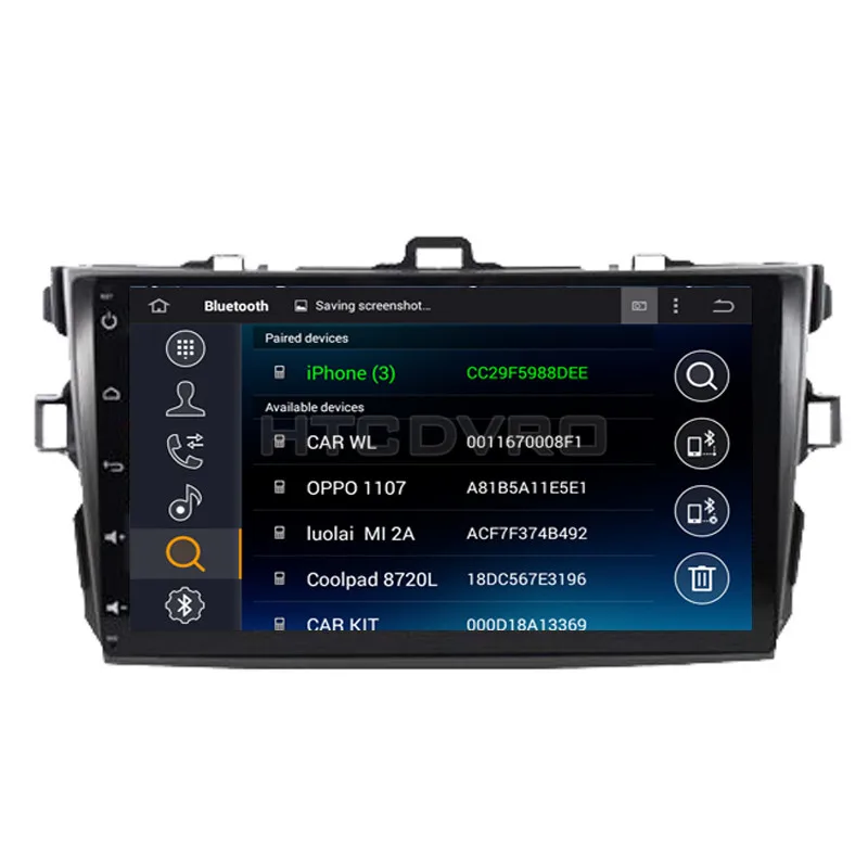 Sale YMODVHT 9inch Octa Core 4GB+32GB Android 9.0 Car DVD Player for Toyota Corolla 2007-2010 2011 2012 Radio Stereo GPS Navigation 4