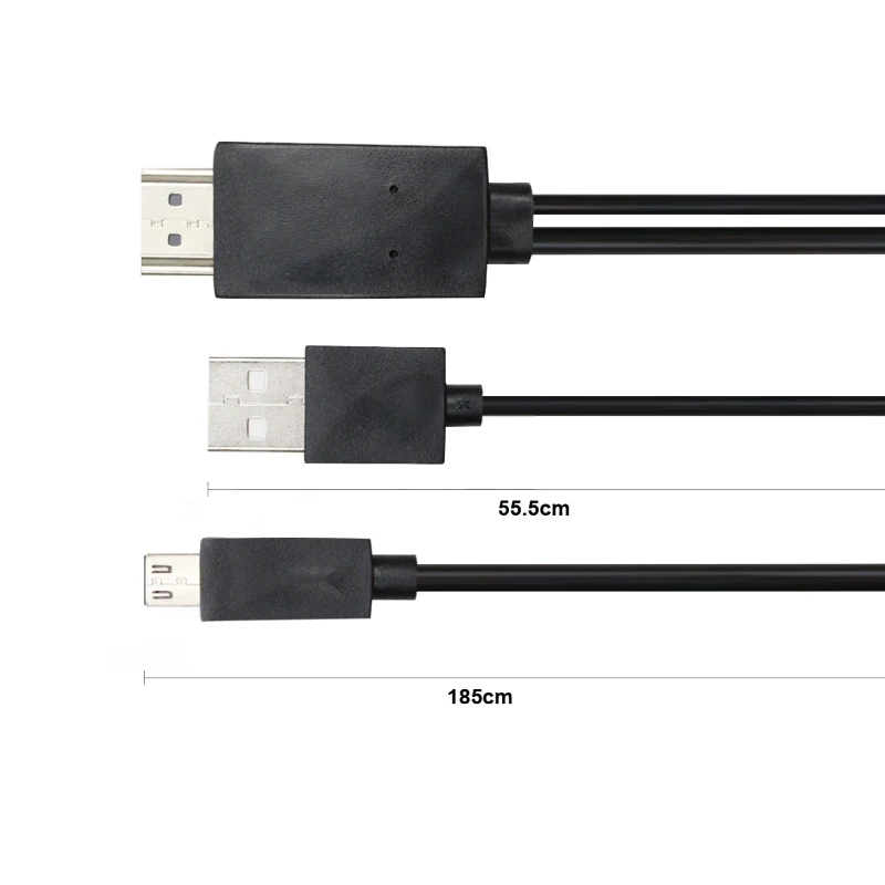 1080P MHL Micro USB к HDMI кабель конвертер адаптер для Android телефона/ПК/ТВ аудио адаптер 11PIN HD ТВ адаптер