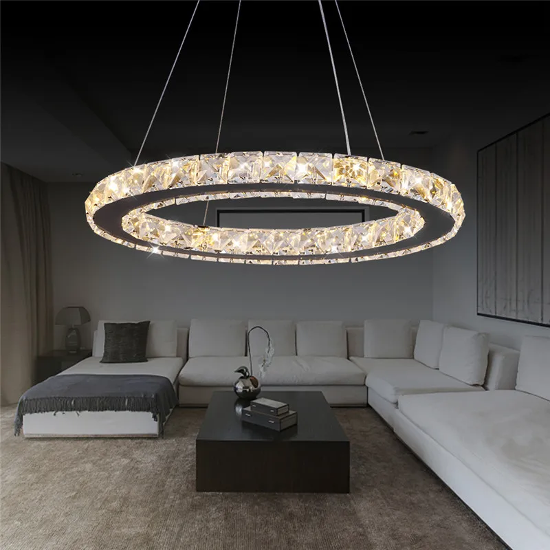 SANYI современный светодиодный хрустальная люстра и подвески для гостиной, столовой, круглый подвесной светильник, лампа, декоративный светильник для дома