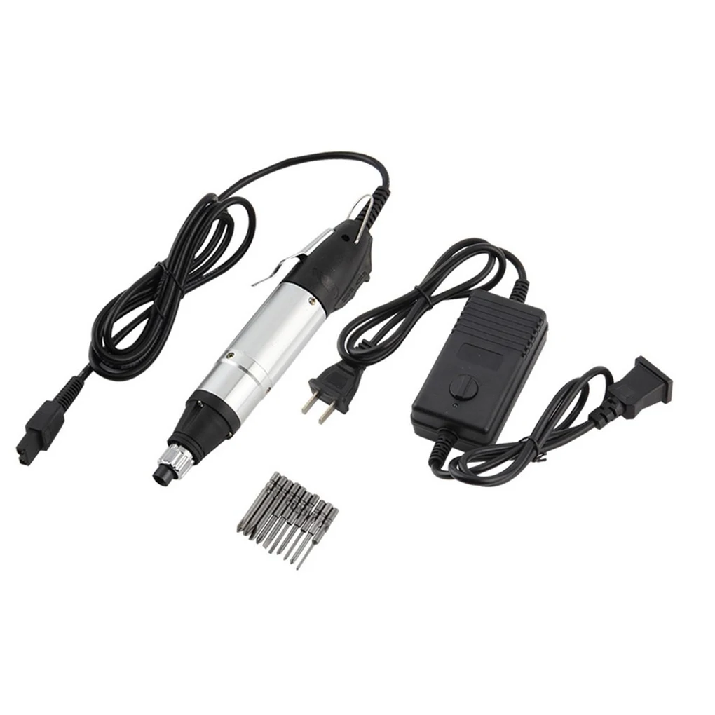 

Portable DC Electric Screwdriver 800 + Small Power Supply + 10 Bits Hand Tools US Plug Electric Hand Tool Set