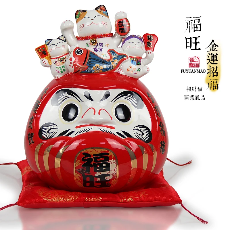 

Mascot desk decoration accessories for kids room modern buddha decor miniature figurines Ceramic & Enamel 2019 new Japan Style