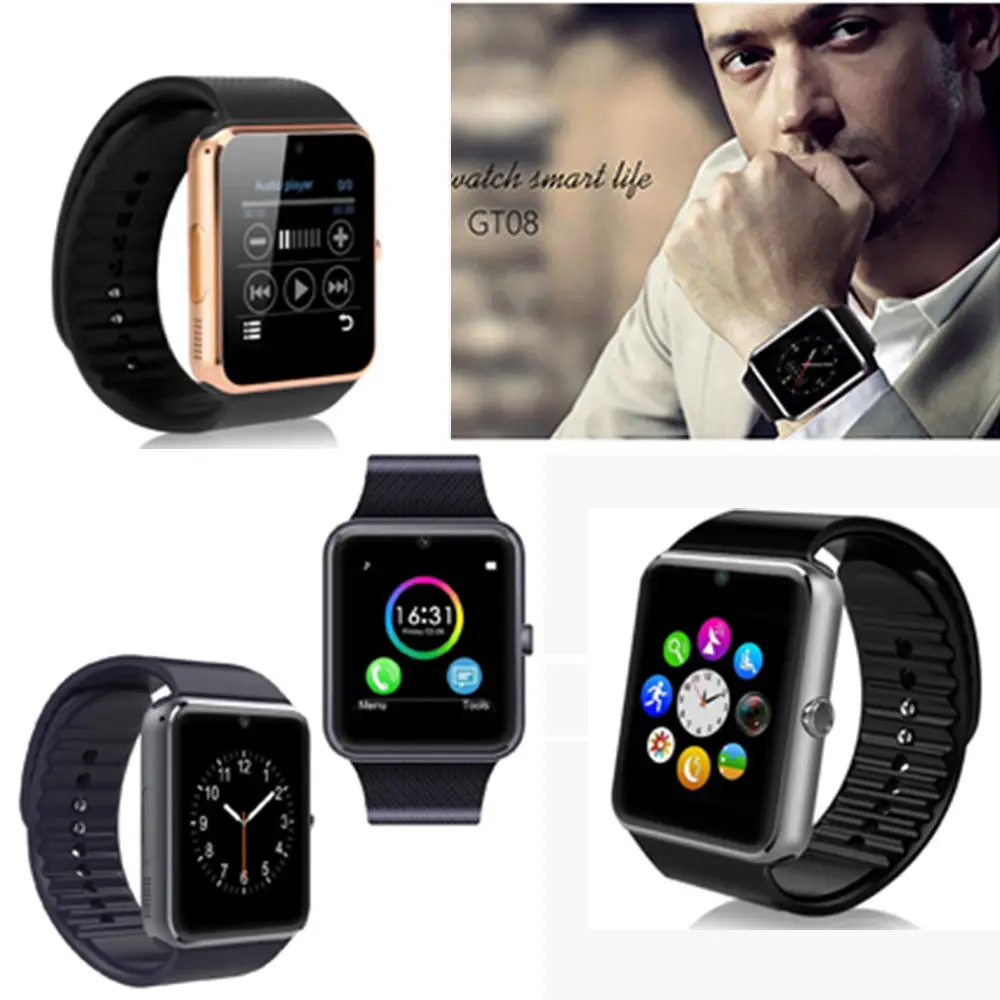 Buy GT08 Smart Watch Notifier Support Sim Card
