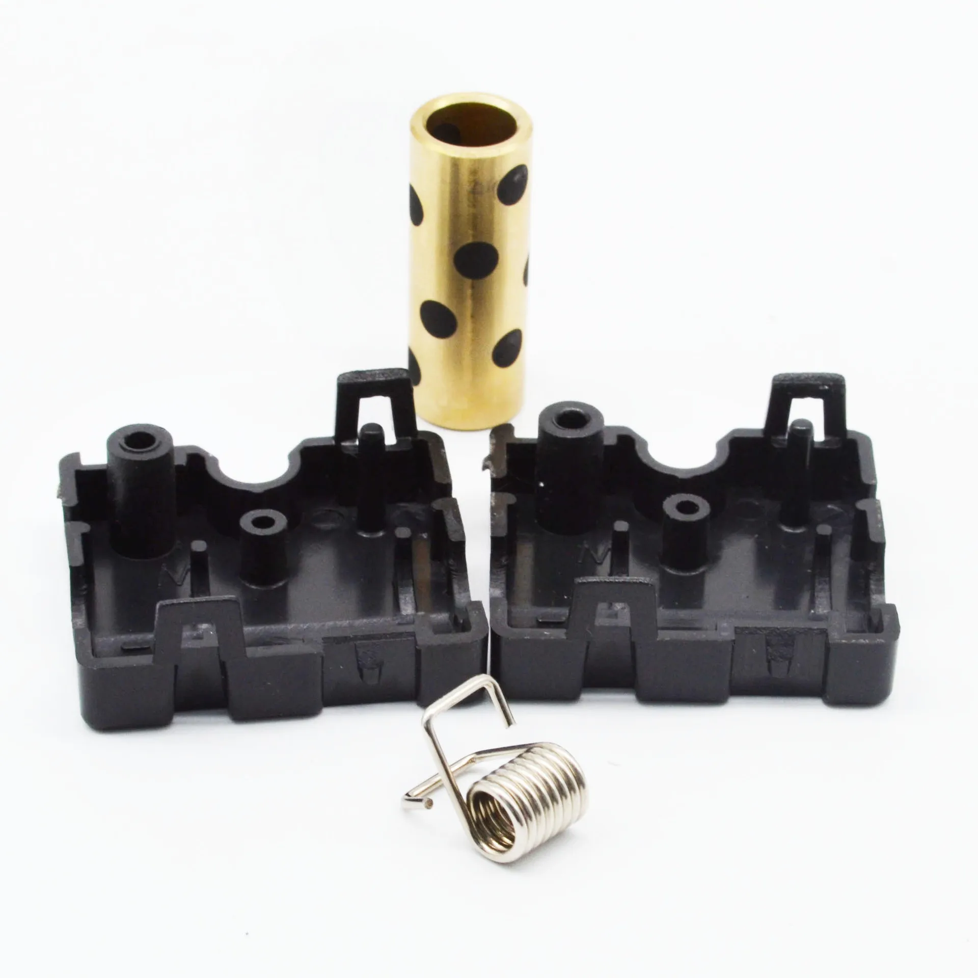 

UM2 Ultimaker 2 Extended Sliding Block Injection Slider With Graphite Copper Sleeve + Spring clip 3D Printer parts