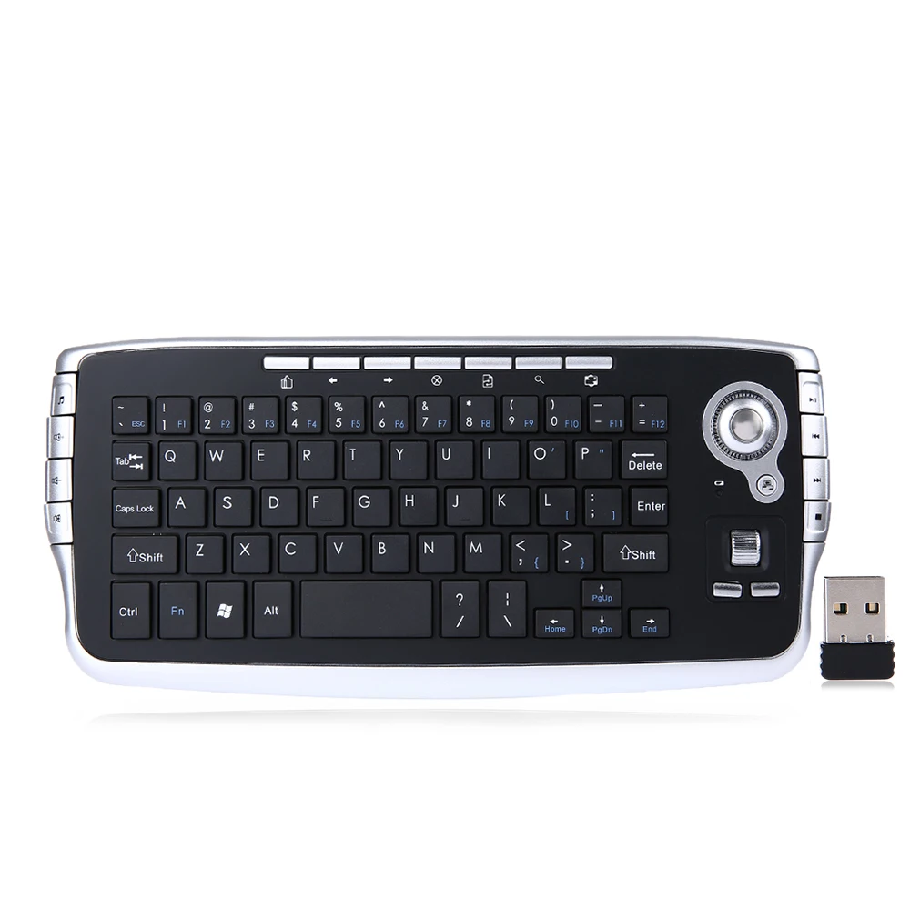  FN - 717 3 in 1 Mini 2.4G Wireless Gaming Keyboard Mouse Smart TV Remote Control for TV Box Laptop Tablet PC and Android 