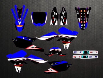

Free Customized Motorcycle Graphics Sticker Kit Decal Blue Black For Yamaha YZF450 YZ450F YZ250F 2014 2015 2016 2017 14 15 16 17