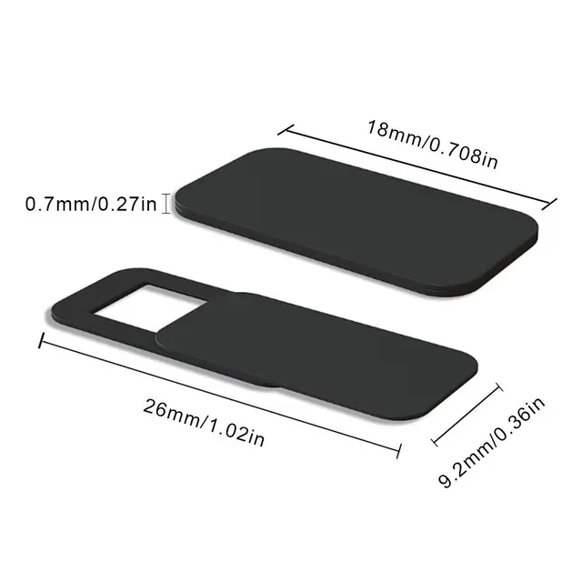 FULCOL 3PACK WebCam Cover Shutter Magnet Slider Plastic Camera Cover For For Web Laptop iPad PC Mac Tablet Privacy Sticker