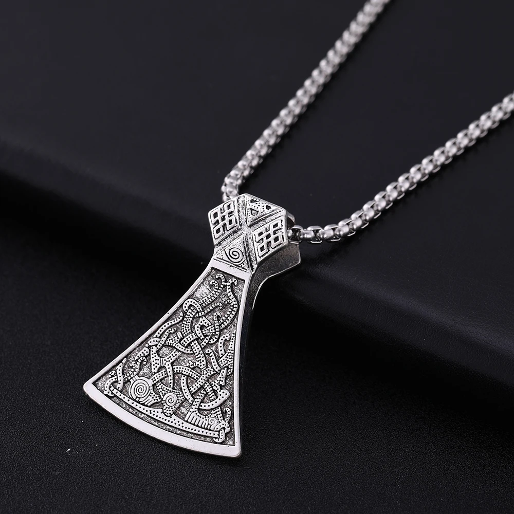 Мужской амулет викингов Dawapara Wicca ювелирные изделия с измельчителем топорик кулон