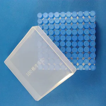 

1.8ml/100vents Freezing Tube box+100 pcs 2ML Freezing Tubes 1.8ml Scale Centrifuge Tubes Flat plastic test tubes