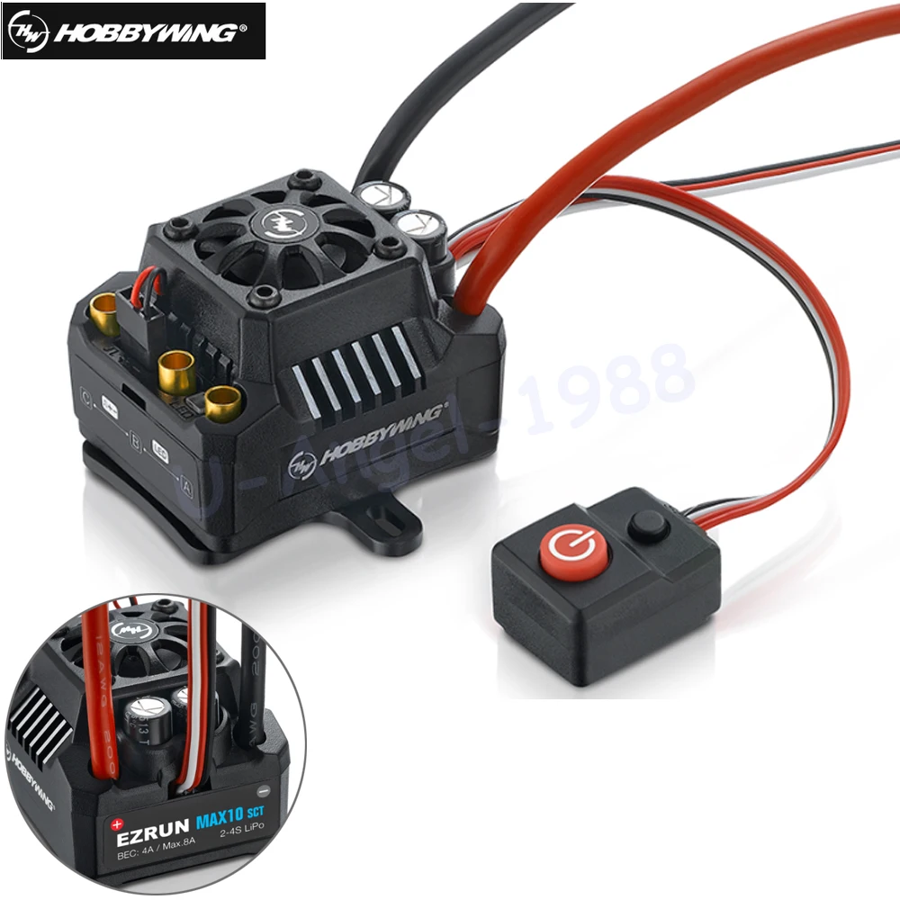 2 шт. Hobbywing EZRUN MAX10 SCT 120A бесщеточный ESC+ 3660 G2 3200KV/4000KV/4600KV Бессенсорный двигатель набор для 1/10 RC автомобилей