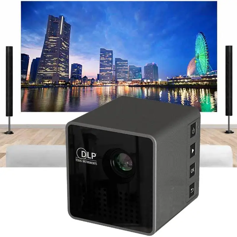 Mini DLP Projector 1080P HD Audio Ezcast wireless WiFi Edite Screen For Apple iphone 5 6