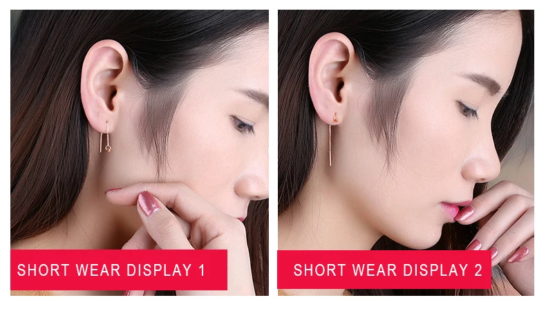 18k Pure Gold Drop Earring Trendy Exquisite Beautiful Elegant Classic Girl Miss Gift Wear 2020 New Women Party Good Fine Buauty