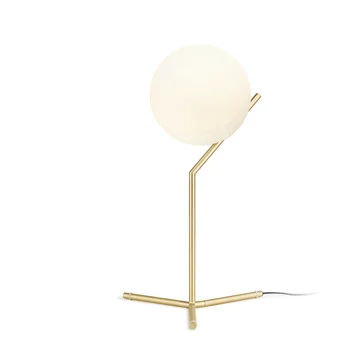 

modern luxury gloden desk lamp living room bedroom bedside table lamp iron glass ball study lustre Hotel room de led table light