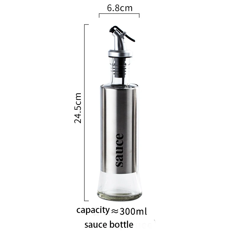 Бутылка для оливкового масла, уксус, соус, Соусники, без капельного стекла, масляный контейнер, уксус, мерный носик, бутылка, гриль, опрыскиватель для барбекю