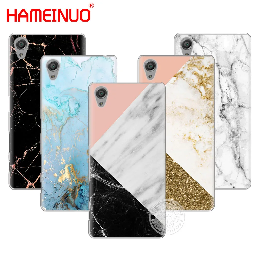 HAMEINUO золотой мраморный чехол для телефона sony xperia C6 XA1 XA ULTRA X XP L1 compact XR/XZ/XZS PREMIUM|case for