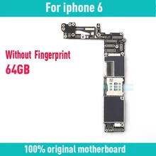Совместимость с IOS Системы для iphone 6 4,7 дюймов материнская плата без сканера отпечатков пальцев, 64Гб разблокированый для iphone 6 материнская плата