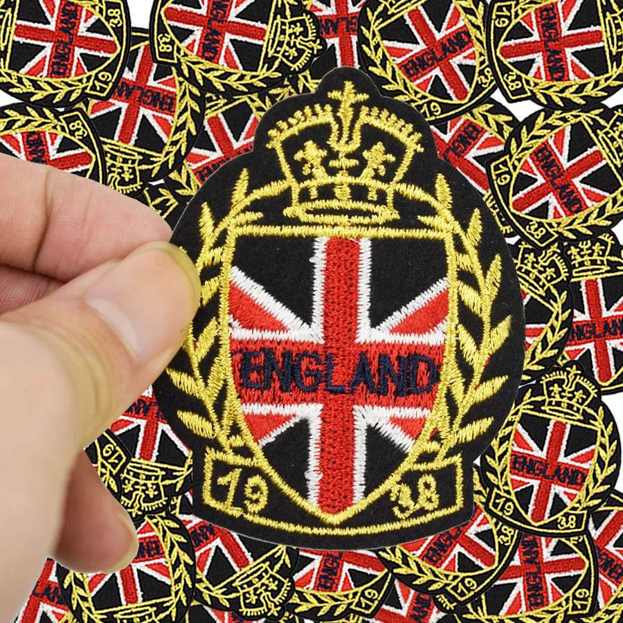 England badges flags patches for clothing iron embroidered style patch England badges flags patches for clothing iron embroidered style patch