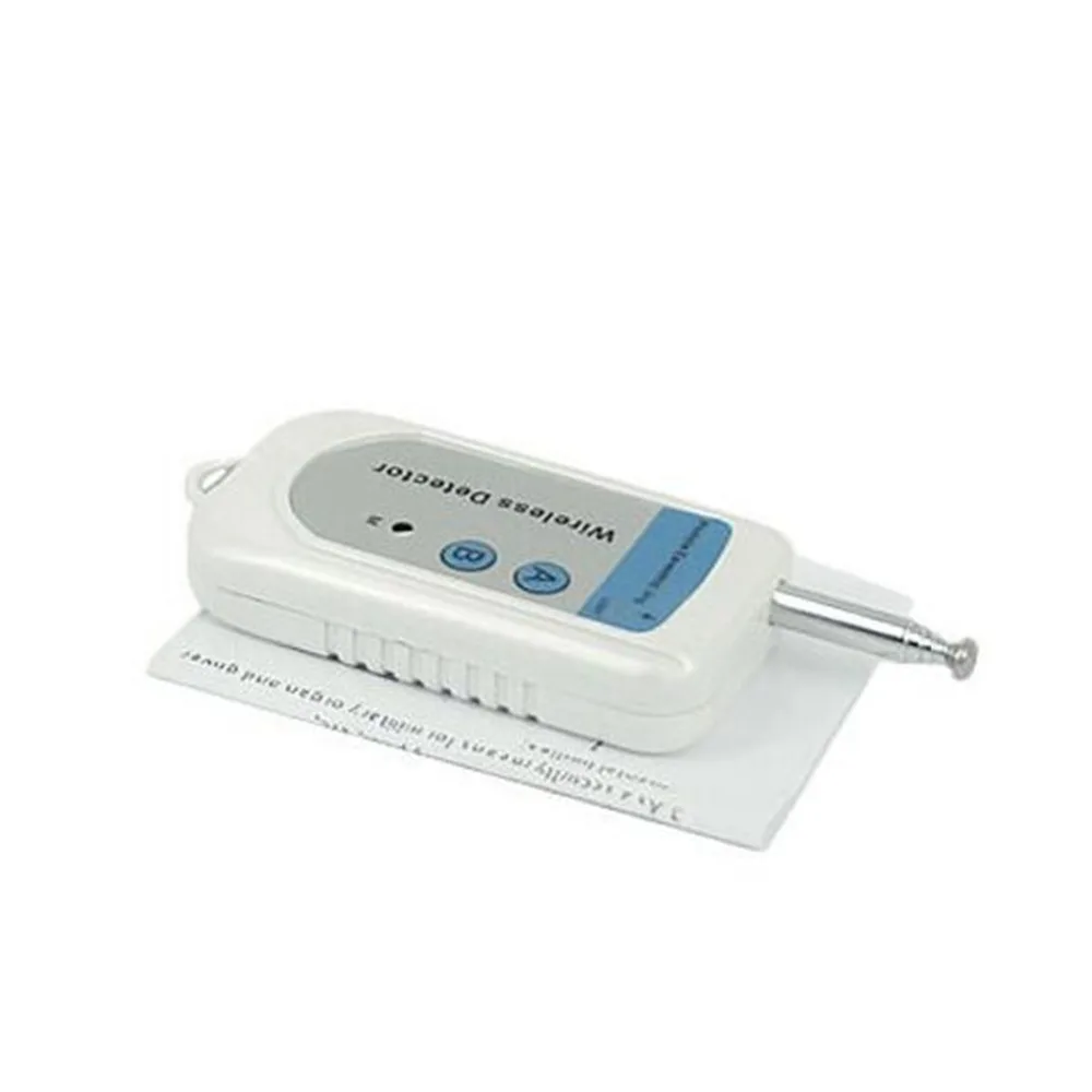 Portable Detector Smallest Size Wireless RF Signal Spy Camera Bug Detector Tracer Surveillance Ghost Detect White
