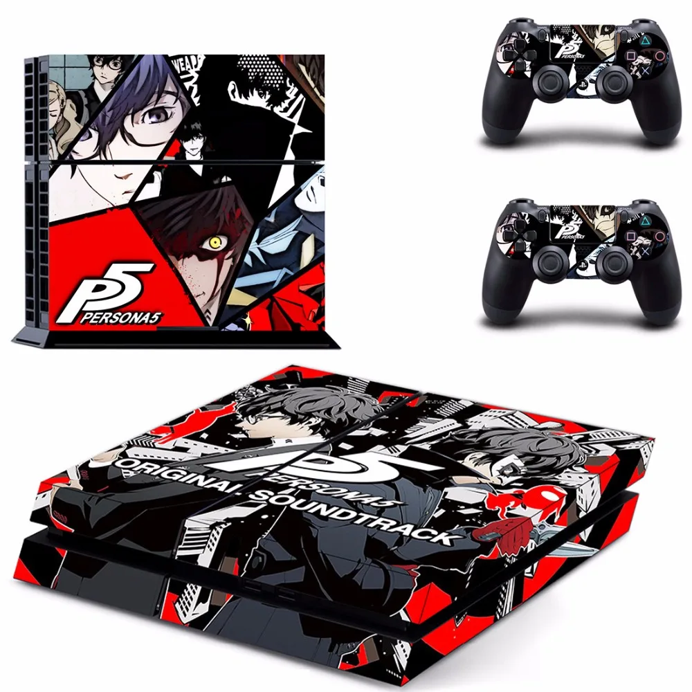 

Game Persona 5 PS4 Skin Sticker Decal For Sony PlayStation 4 Console and 2 Controllers PS4 Skins Sticker Vinyl