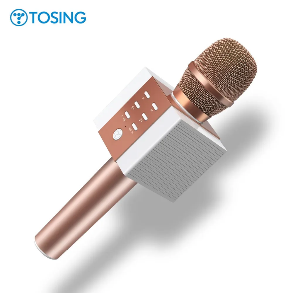 

Original Brand TOSING Wireless Bluetooth Magic Karaoke Microphone With 2 Speaker MIC Black Carrying Case Active noise reduction