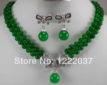 

New Natural stone necklaces pendants clip earrings Jewelry Sets