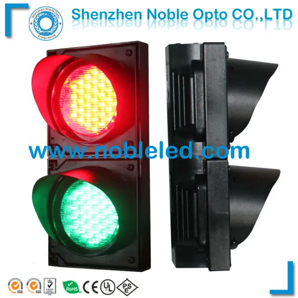100mm PC cover mini LED traffic signal light for parking lotin Traffic