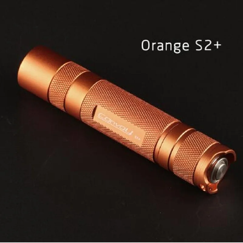 Светодиодный фонарь Convoy S2 + Orange Cree XML2 EDC для самообороны Кемпинговый светильник