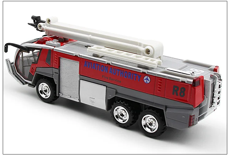 1:32 аэропорта аварии пожарная машина электрический литой инженерные модели автомобиля игрушки со звуком свет тянуть назад Подарки