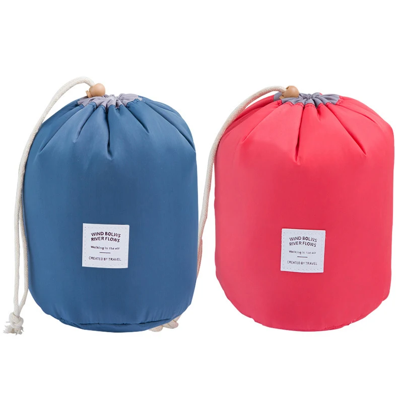 Cylinder Drawstring Binkou Storage Bag Nylon Waterproof Travel Storage