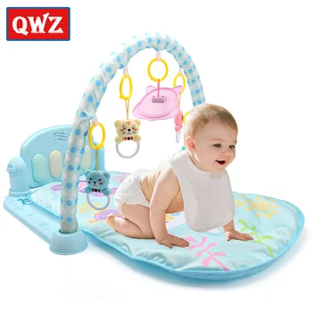 

New Baby Activity Gym Pedal Piano Newborn Fitness Equipment Animal Baby Play Mat Rattle Toy Baby Sleeping Crawling Mat Toys