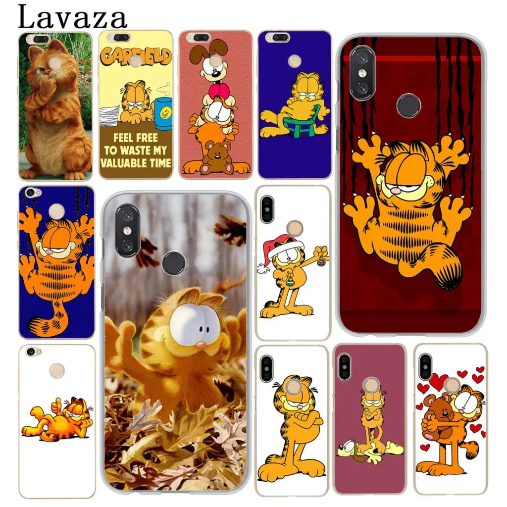 

Lavaza cute lovely cartoon garfield Phone Case for Xiaomi MI 9 9T CC9 CC9E A3 Pro 8 SE A2 Lite A1 pocophone f1 5X 6 6X MAX 3 Mi9