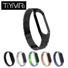 Металлический ремешок на запястье для Xiaomi mi Band 3, смарт-браслет из нержавеющей стали, браслет, сменный mi Band 3, ремешок на запястье, аксессуары