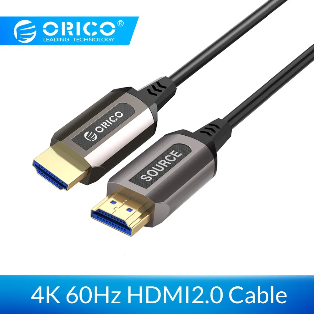 ORICO HDMI2.0 Кабель Штекерный HDMI2.0 кабель 4 к 60 Гц 18 Гбит/с Оптическое волокно HDMI разъем для ТВ ПК проектор ноутбук компьютер