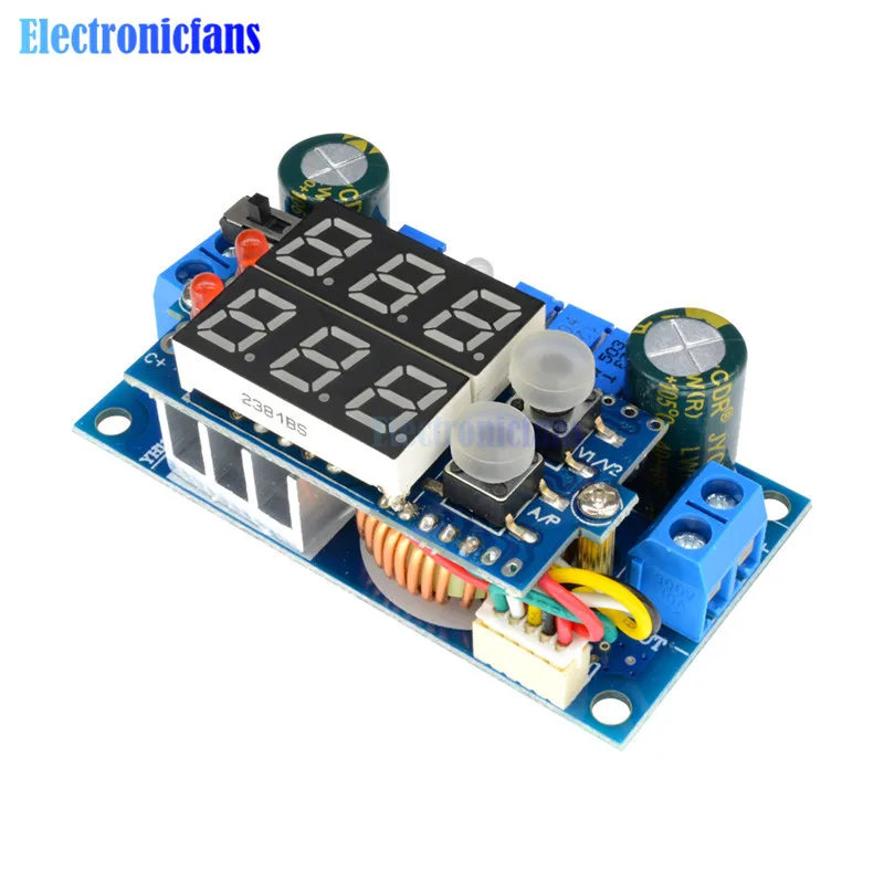 DC-DC понижающий CC/CV модуль зарядки двойной светодиодный дисплей 5A MPPT контроллер солнечной панели