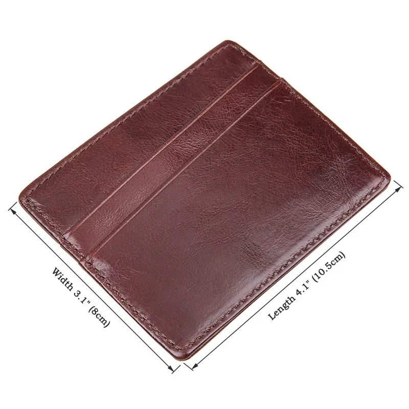 J.M.D мужской тонкий маленький винтажный кошелек из натуральной кожи для денег ID кредитница 8101Q