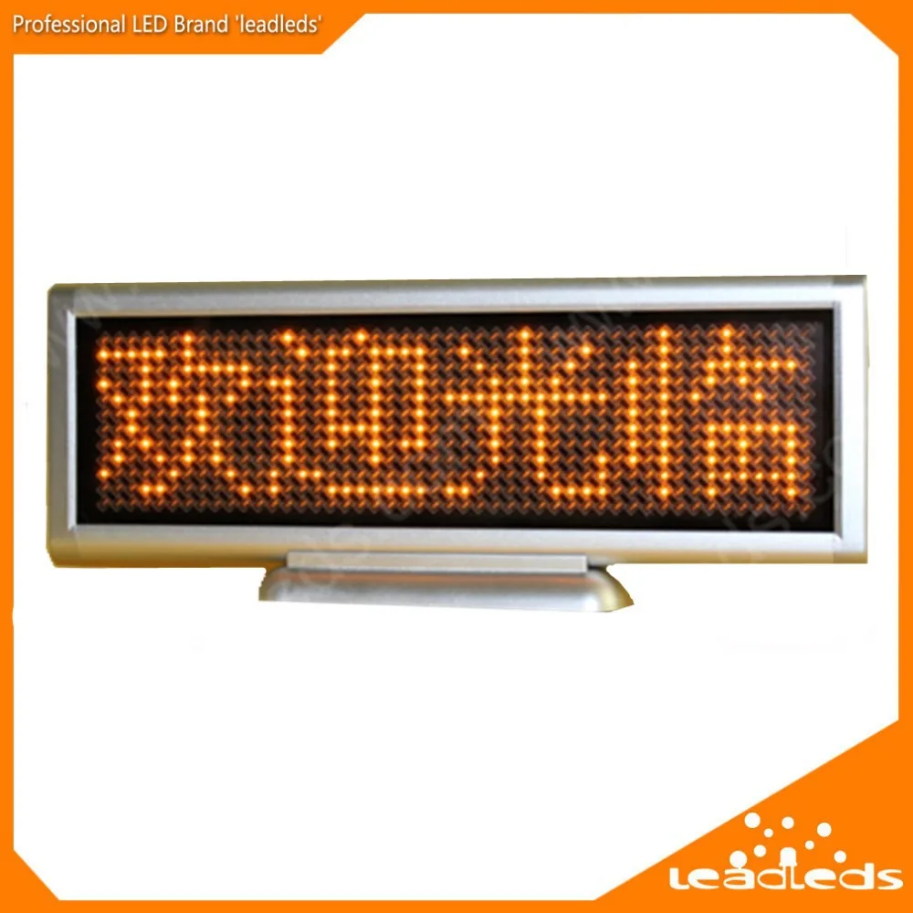 Yellow LED desk board mini led moving sign with USB Input rolling news Yellow LED desk board mini led moving sign with USB Input rolling news