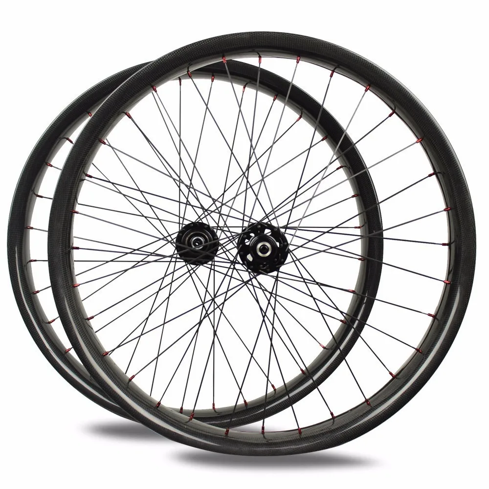 Cheap 26er Snow / Beach Bike Fatbike Rims 65/80/90mm Width Fat Rim Made By Toray T700 Carbon Fiber Hookless Tubeless Ready 14