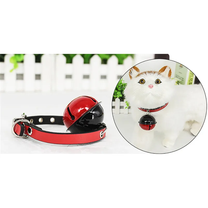 

Pendant Pet Cat Collar Exquisite Adjustable Cute Multiple Colors Cat Bell Accessories pet Product Leash and Harnesses A14