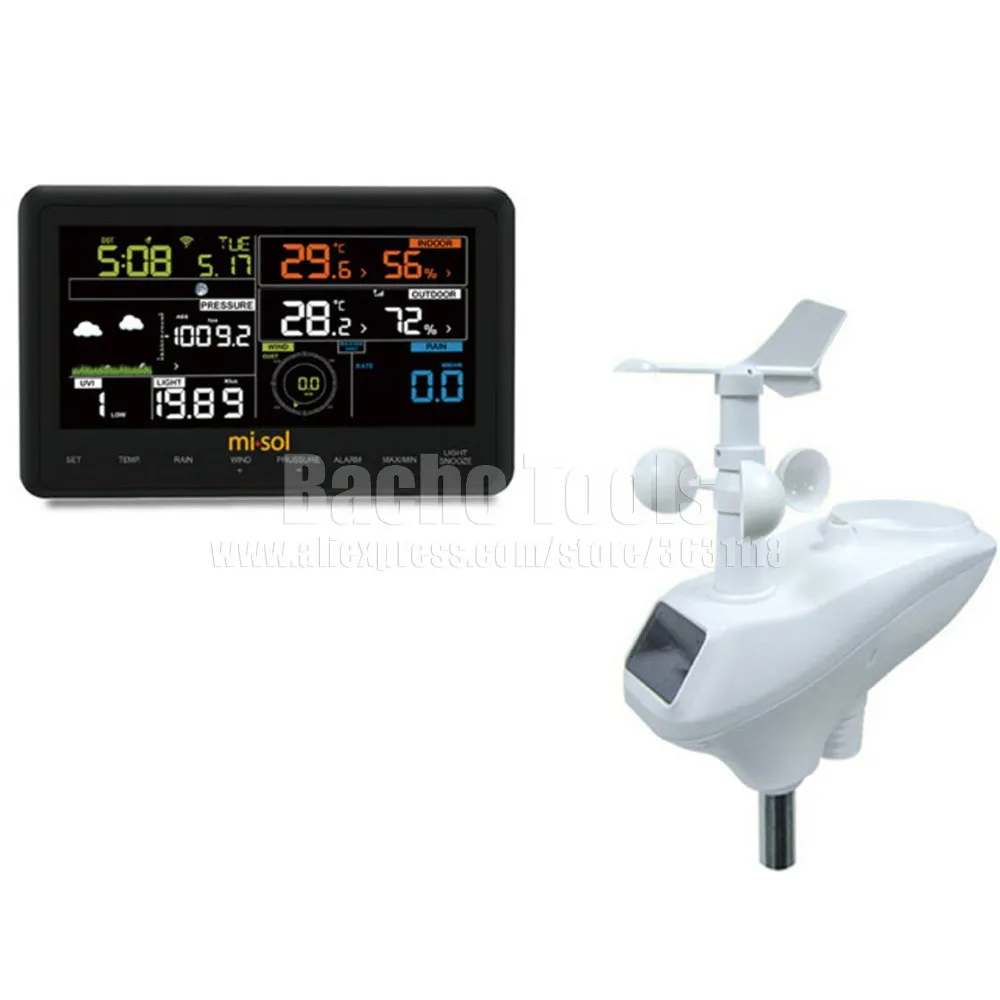 

Wireless Weather Station WiFi Connection upload data to web wunderground Thermometer Hygrometer Weather Station Center