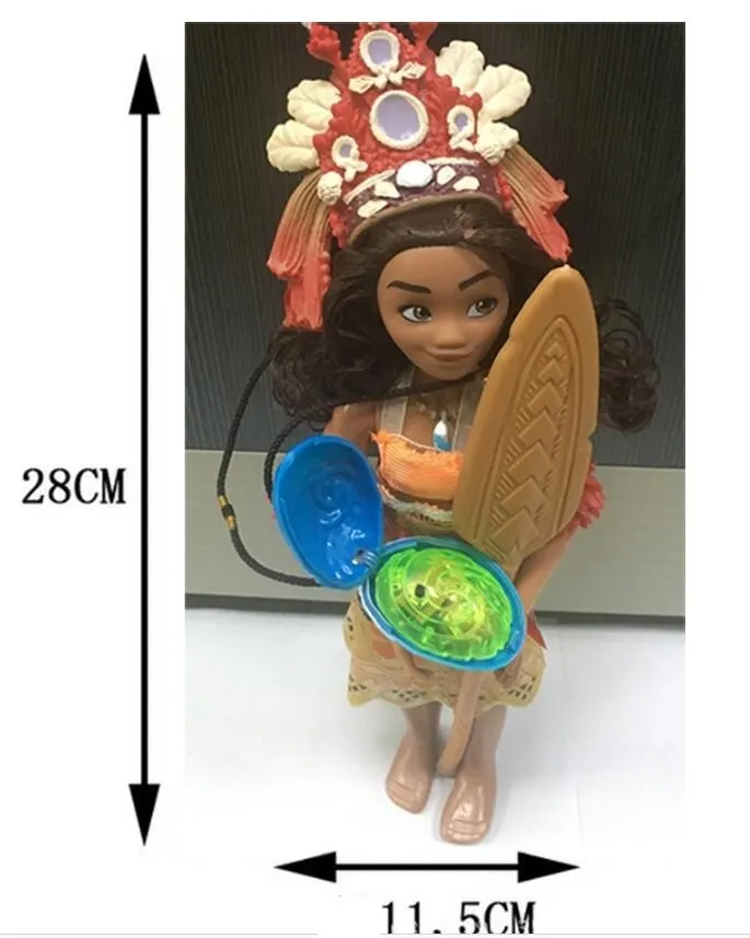 

Hot New Year Gift 28CM Moana Action Figures Toys Brinquedo For Children Spotted Pig Chick Heihei Model Doll Same as Movie Moana