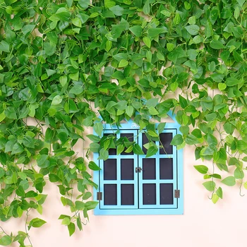 

artificial plant wall green Ivy Vine Leaf Fake Garland Plant Foliage Home Wedding